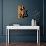 Wallity MA-282 Accesorio de Pared Decorativo Nogal y Negro